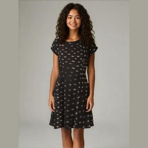 -Vintage - Retro Romantic Artsy BlackVintage White kisses Summer Dress…